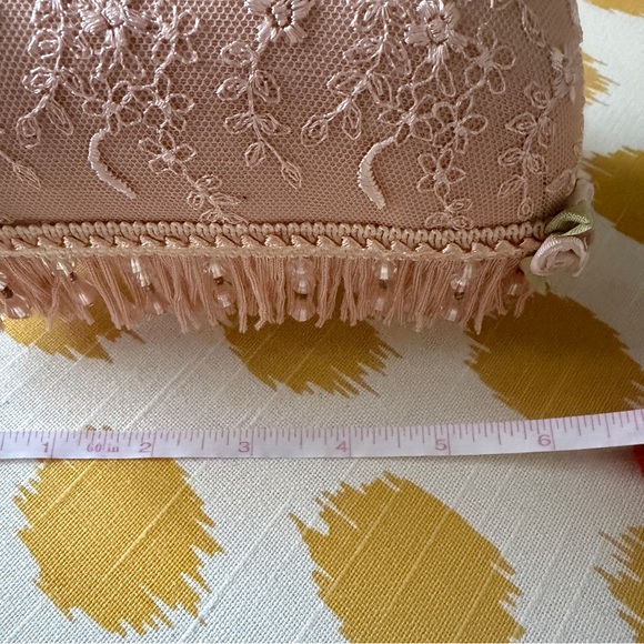 Pink Lace Decorative Footstool Pin cushion - Picture 6 of 7